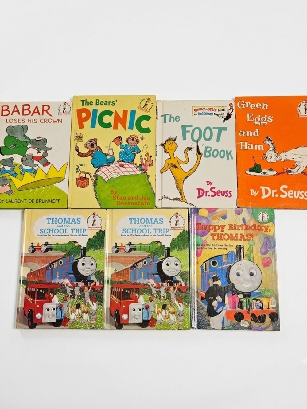 Vintage Childrens Book Lot Dr Seuss Thomas Berenstain Bears 7 Books